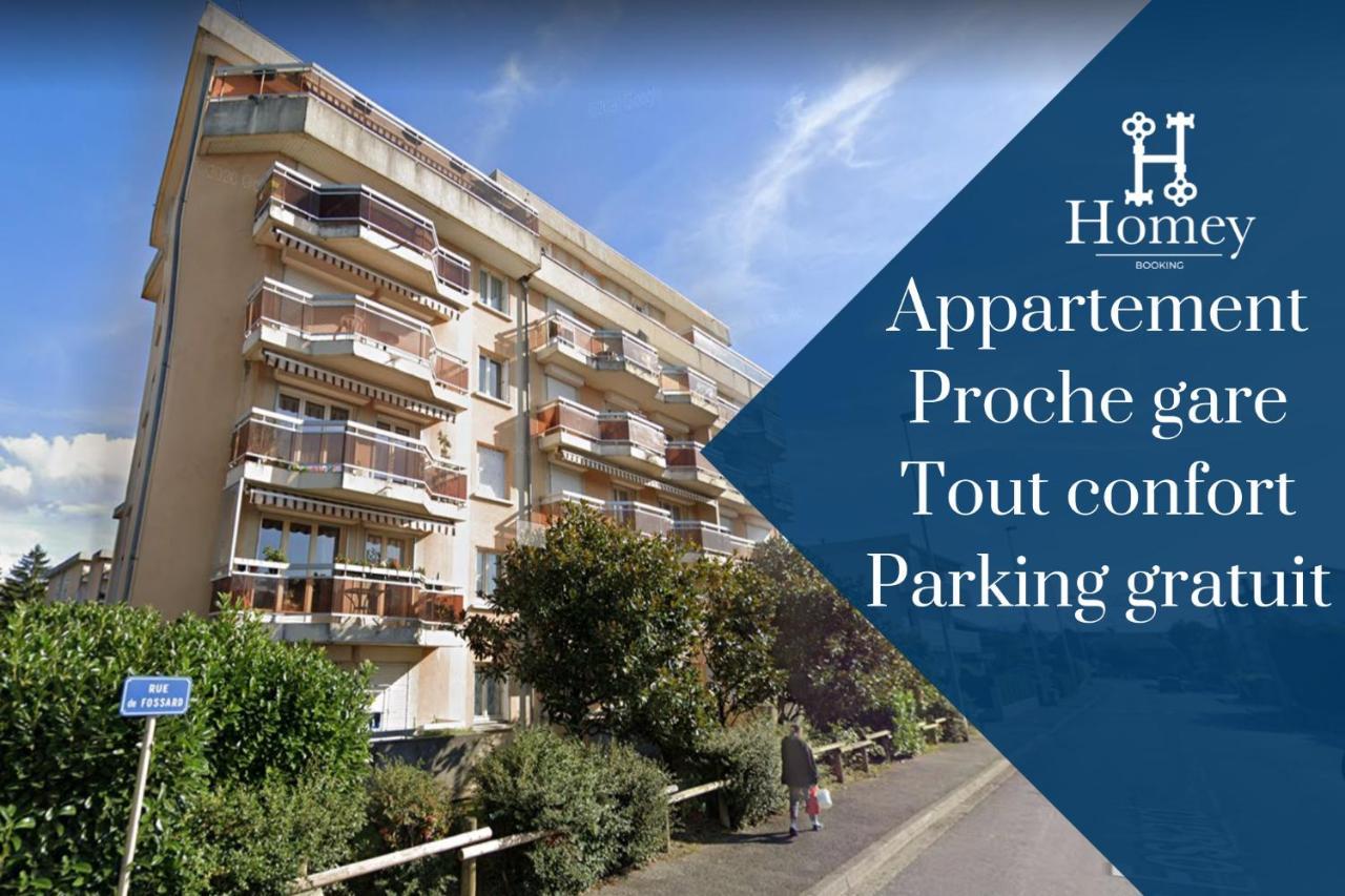Homey Wood - New - Appartement Avec Une Chambre - Parking Prive Gratuit - Balcon Prive - A 5 Min De La Gare Pour Rejoindre Geneve Annemasse Eksteriør billede